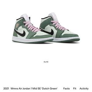 Women’s air Jordan 1 mid Dutch green sneakers